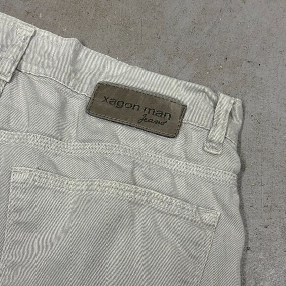Future Xagon Man Twill Chinos Made in Italy Stretch Beige Cotton 30x31 - Picture 6 of 6